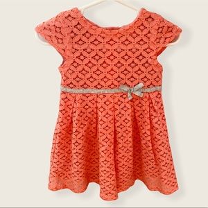 Toddlers coral pink dress